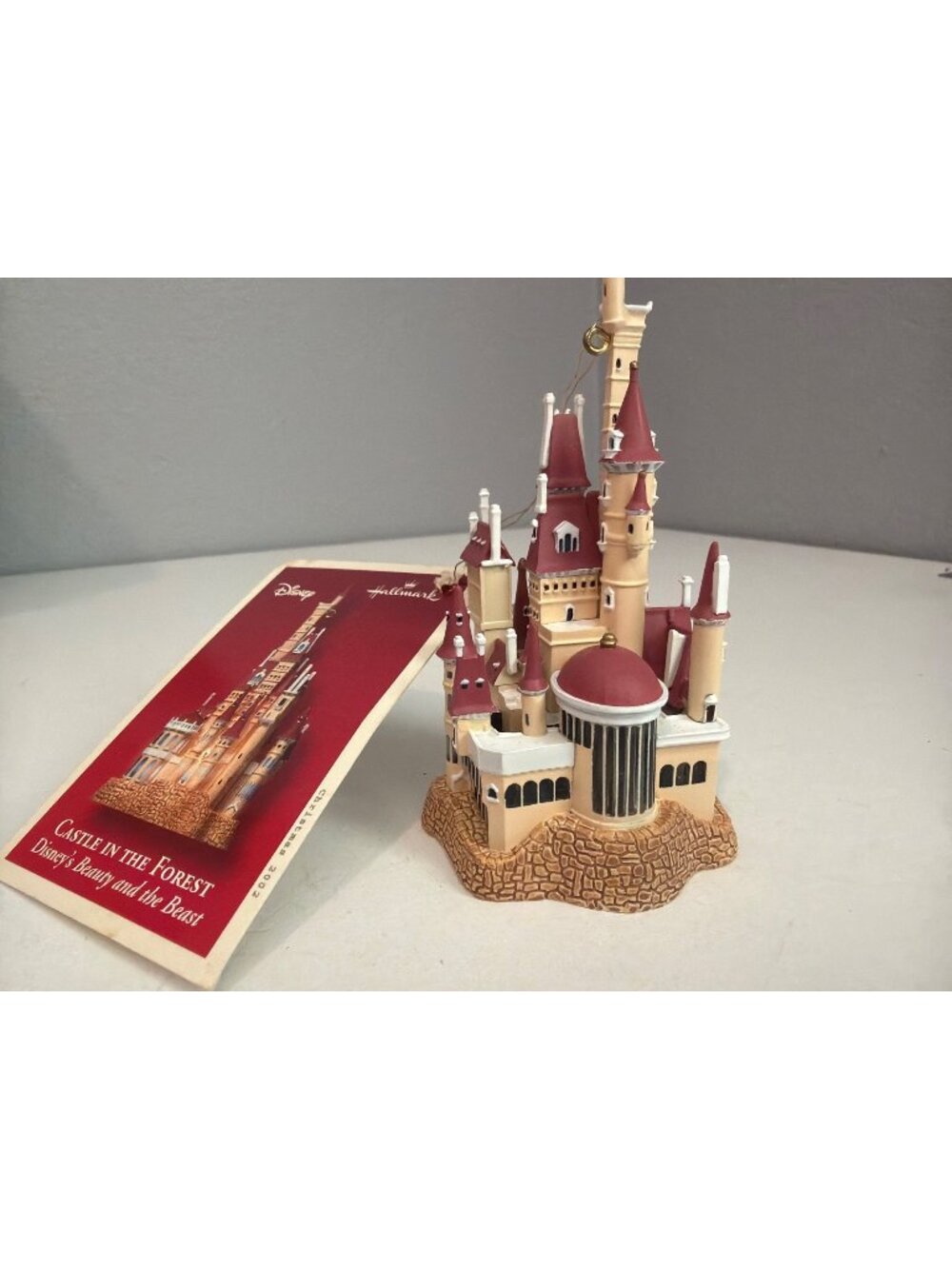 Vtg Hallmark x Disney Keepsake Ornament Castle in the Forest Beauty & Beast 2002